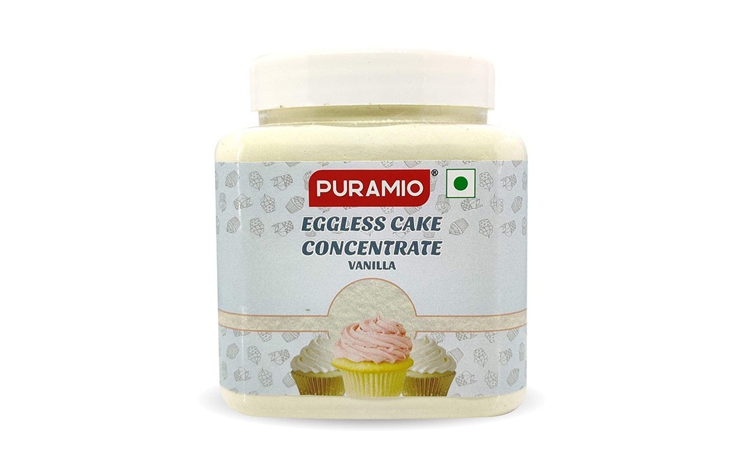 Puramio Eggless Cake Concentrate Vanilla   Plastic Jar  600 grams